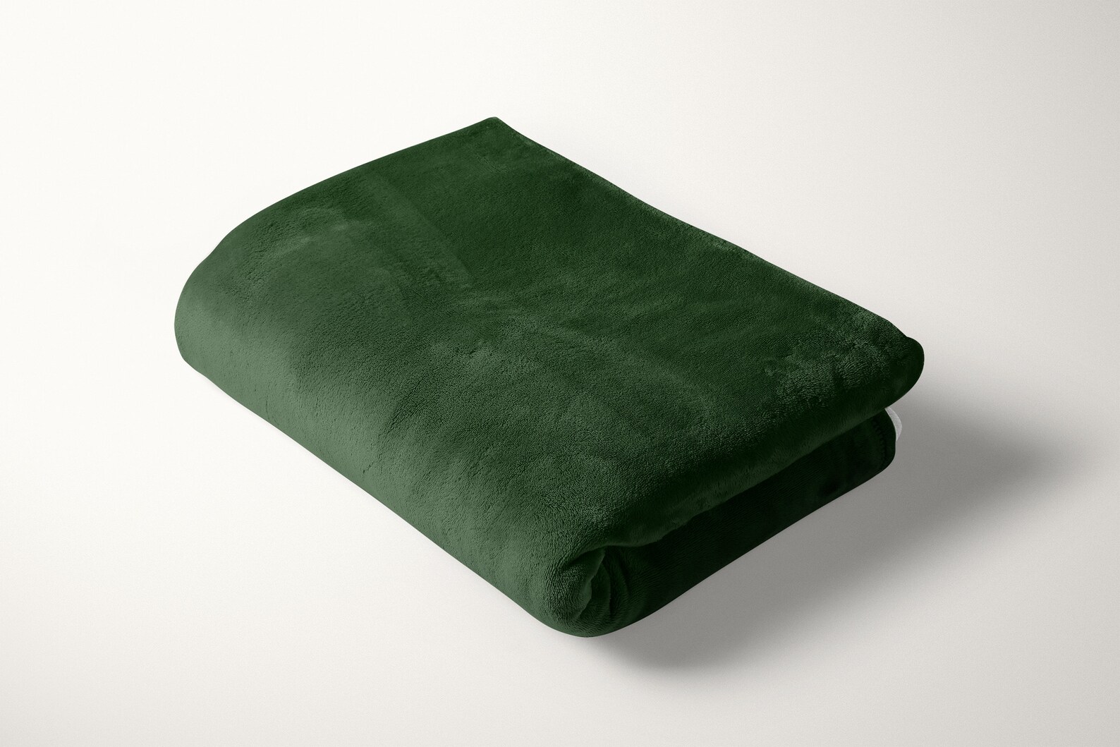 Dark Green Blanket 50x60 Reversible Soft Silky Plain Etsy
