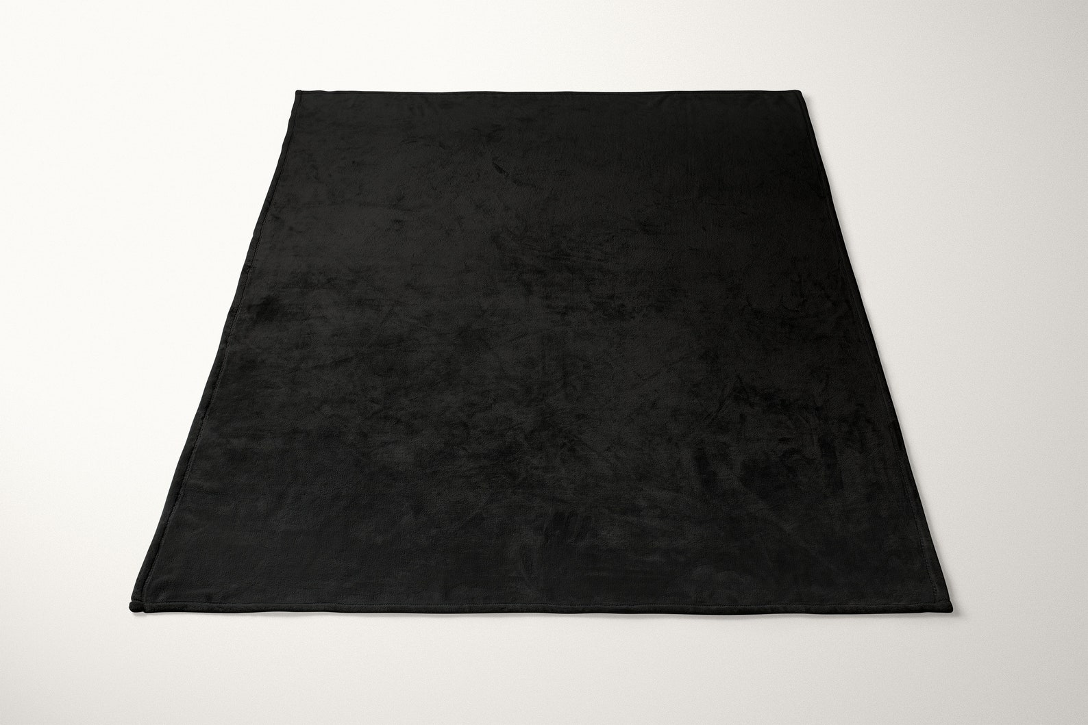Black Soft Blanket 50x60 Reversible Silky Plain Etsy