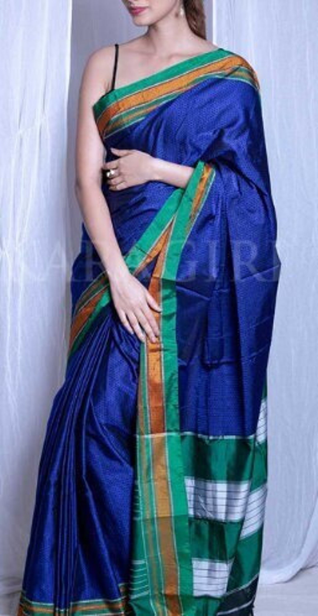 Customized Ready to Wear Saree Mumbai Khun Silk Cotton Saree
