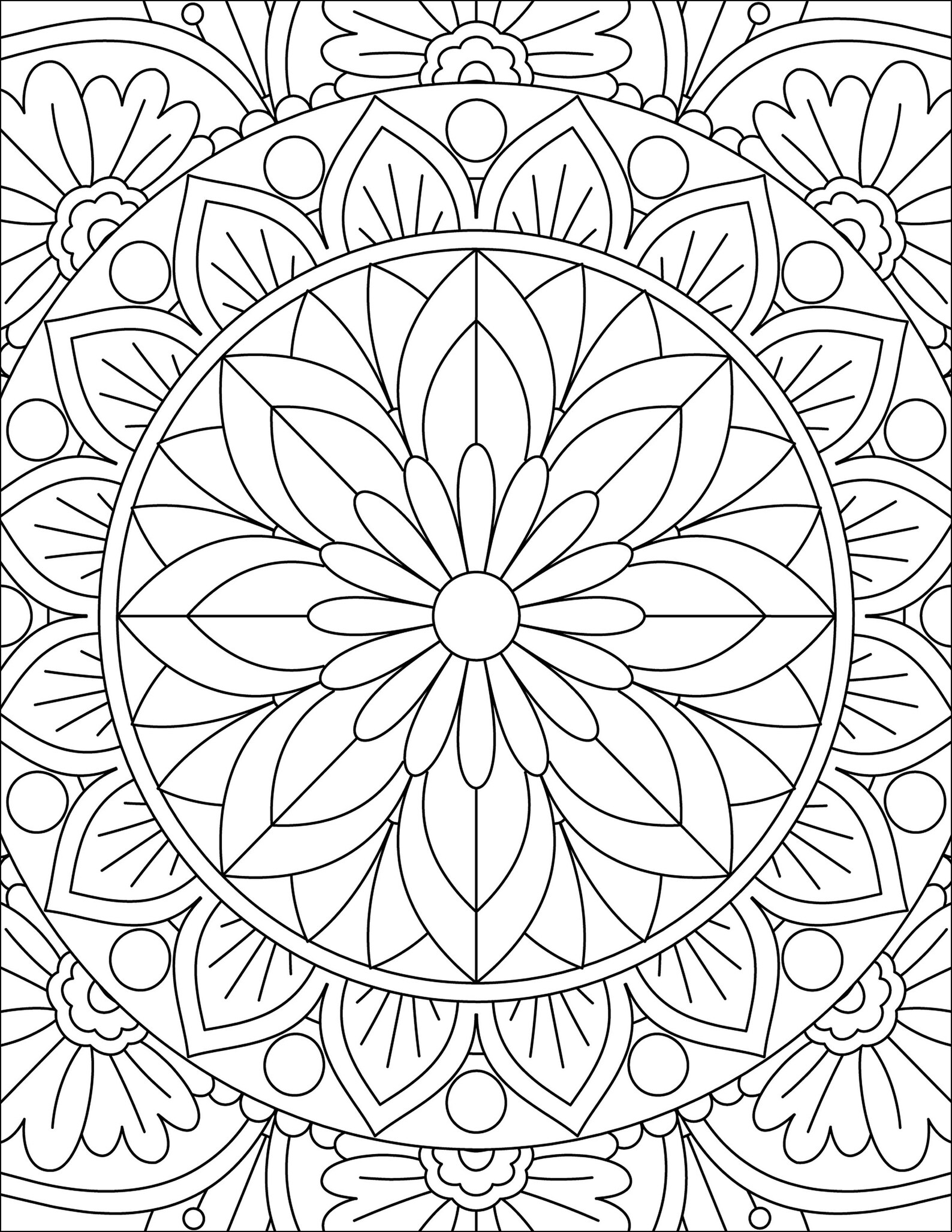 Beautiful and Fun Mandela Coloring Pages for all Ages | Etsy