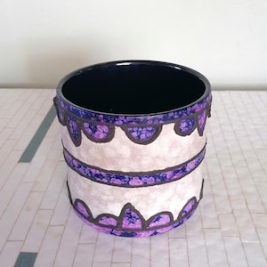 Cerámica MAREI, maceta, 1 1/2, vintage, mediados de siglo, cerámica de Alemania Occidental, maceta, lava gruesa, WGP