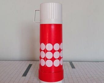 Bouteille isotherme Rotpunkt/Dr. Zimmermann, années 1970, vintage, design futuriste, rouge, 500 ml