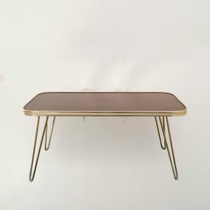Flower bench, vintage, mid-century modern, 50s, 60s, flower table, side table, hairpin, design