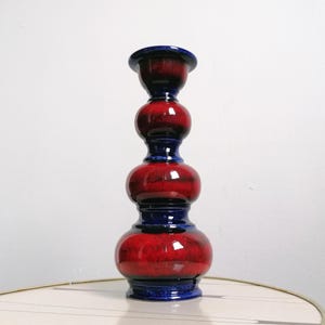 JASBA keramik, ljusstake, vintage, mitten av århundradet, 60-, 70-tal, design, ljusstake, rymdåldern, västtysk keramik, WGP