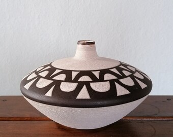 Ulmer Keramik, Mid-Century, UFO-Vase, Keramikvase, Design, Vintage, West German Pottery, WGP