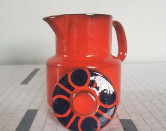 Kaffeeservice Melitta Ceracron Kopenhagen rot / bordeauxrot für 6