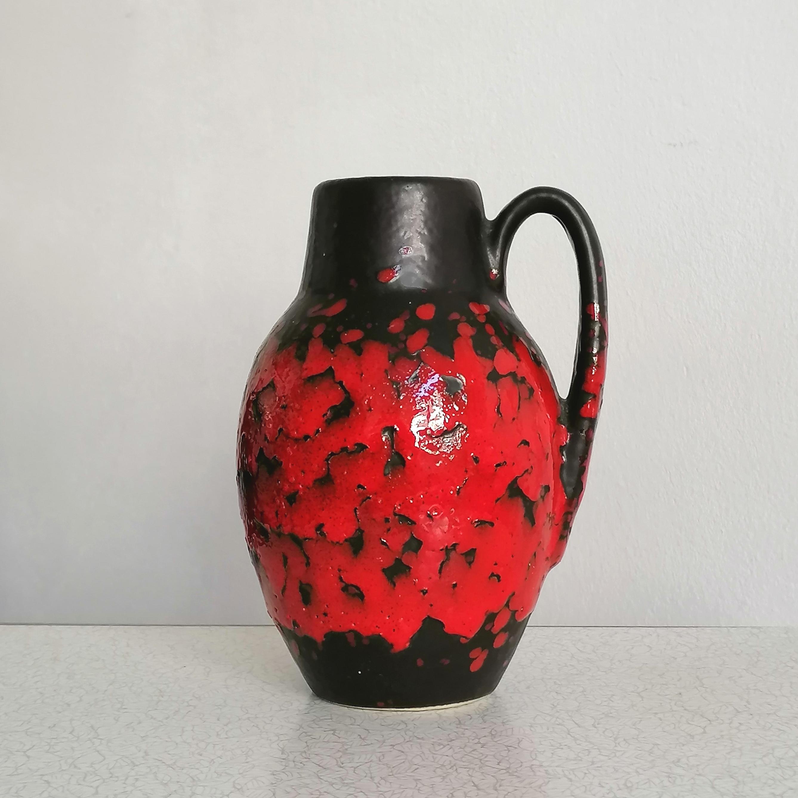西ドイツ製 ヴィンテージ 花瓶 Scheurich 414-16 SCHEURICH Ceramics、No. 414-16、Heinz Siery、ヴィンテージ
