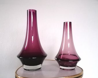 Glass vase, Erkkitapio Siiroinen, Riihimäki/Riihimäen Lasi Oy, Finland, model 1379, design, glass art