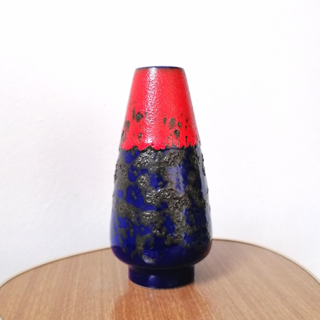 【Dümler & Breiden】20cm (WGP 西ドイツ 花瓶) DÜMLER & BREIDEN、No. 135-20、セラミック花瓶、ファットラバ