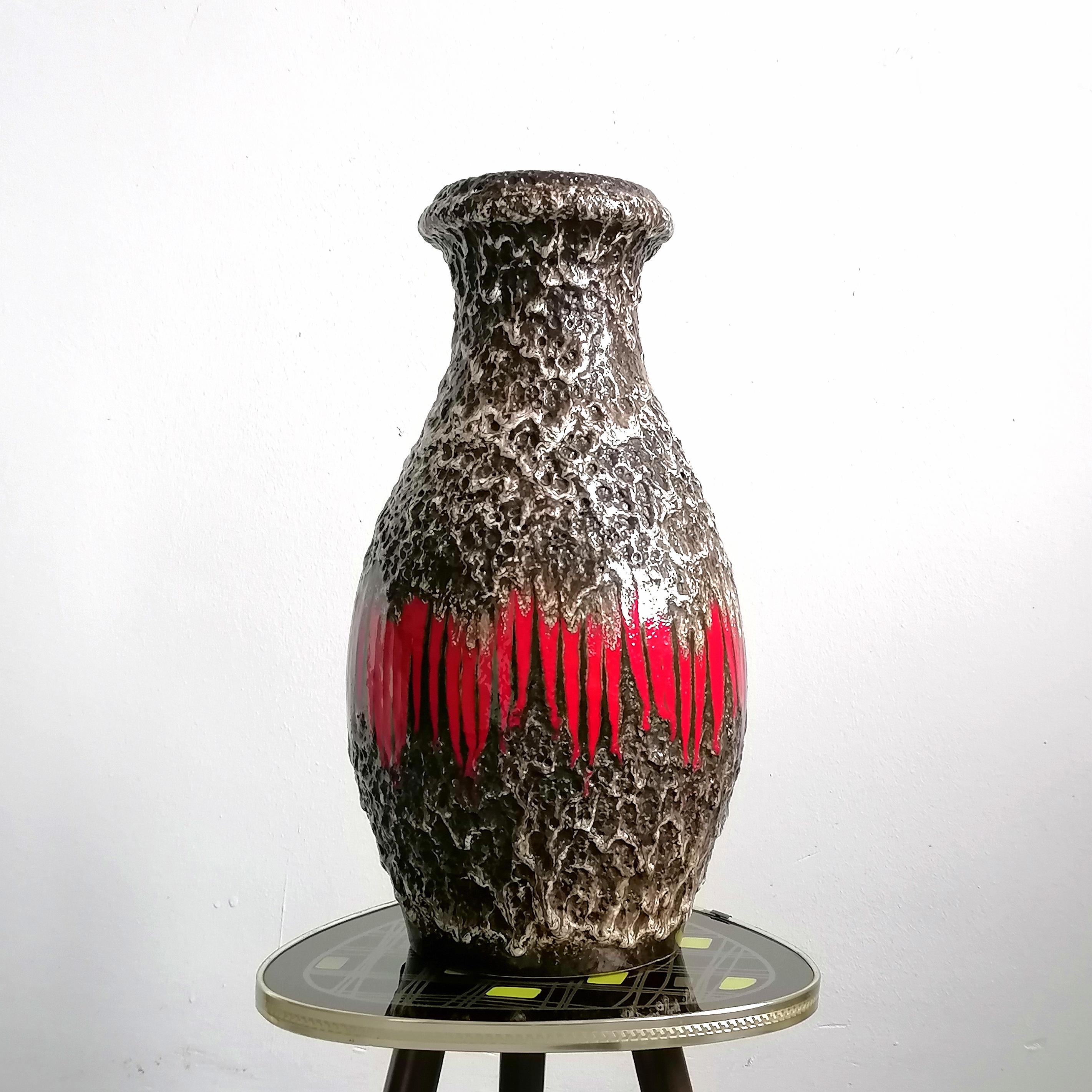 Vintage german fat lava floor vase - Etsy 日本