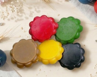 Beeswax for Pysanky, 5 Colors, Wax Cake for Kistka, Egg Batik Supply 15g