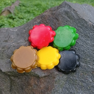 100% cera de abejas pura, decoración de pysanka, herramientas, huevos ucranianos, batik, técnica tradicional, verde, rojo, transparente, regalo para la creatividad.
