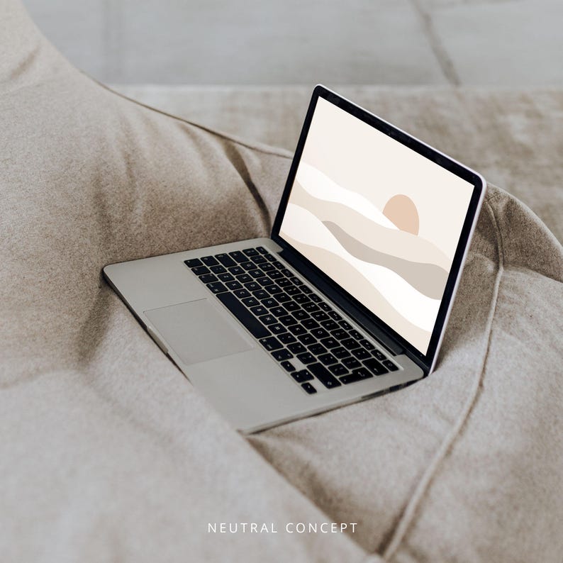 Boho Sun Desert Landscape Desktop Wallpaper, Sunny Laptop Background (Digital Download) image 6