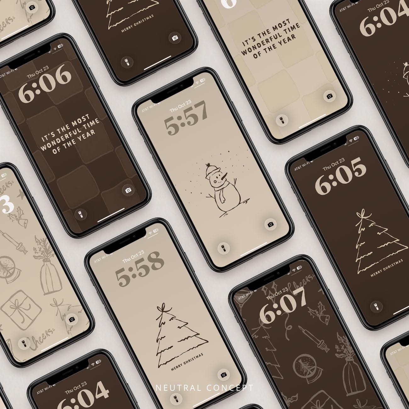 Christmas iPhone background aesthetic - Etsy België, image size:1300x1300