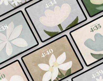 Floral iPad Wallpaper Bundle: Abstract Botanical Art (Digital Download, 7-Pack)