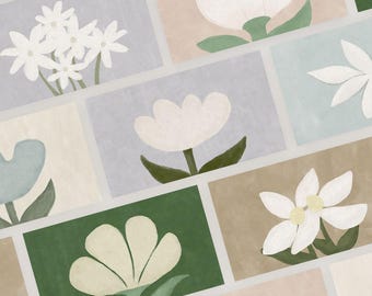 Floral Desktop Wallpaper Bundle: Abstract Botanical Laptop Background (Digital Download)