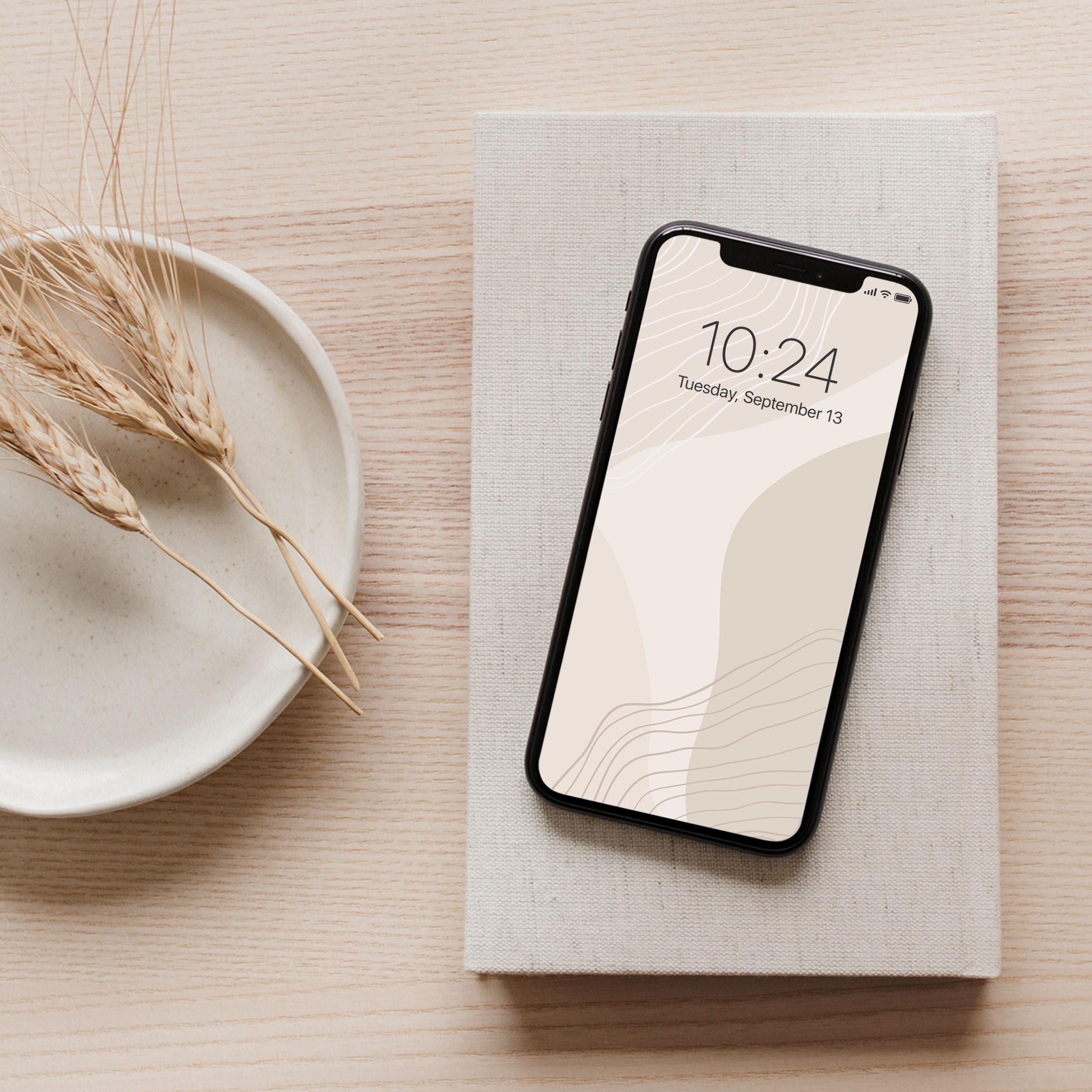 Aesthetic Phone Wallpaper Neutral Minimalist iPhone Home - Etsy