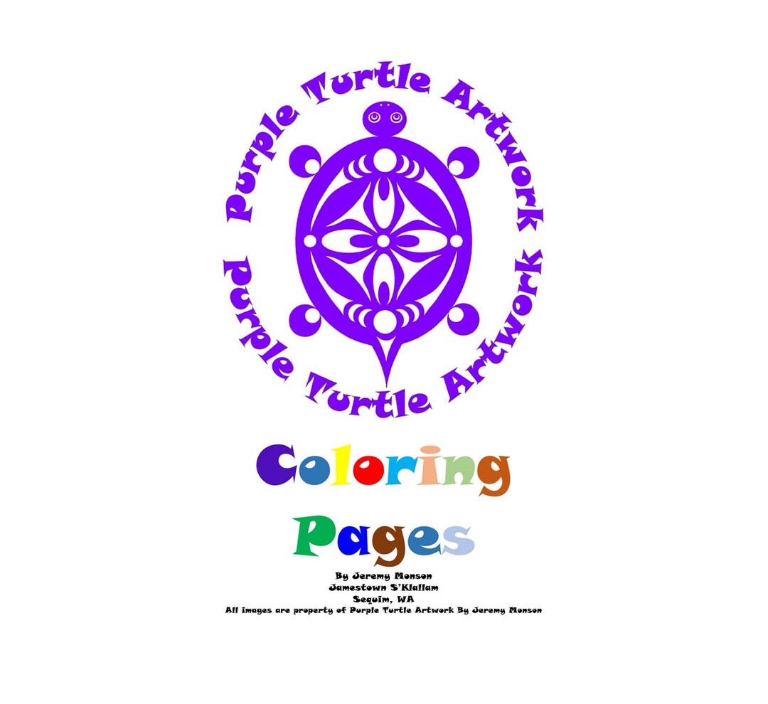 3 Booklets for 10 Dollars Native Salish Coloring Pages 15 - Etsy