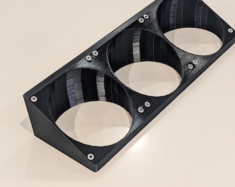 Gaming Computer Cooling Fan Angle Brackets - 120mm or 140mm, Multiple sizes