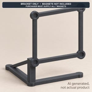 140mm Fan Bracket, Buyer Supplies All 7 Magnets, 90 Degree Mount, Bracket Only