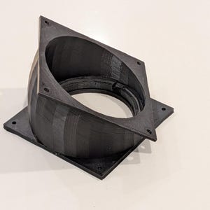 Rotating Base - Angled PC Fan Bracket:  120mm / 140mm, Multiple Angles