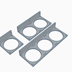 Soporte de ventilador para montaje en pared: compatible con ventiladores de 120 mm o 140 mm