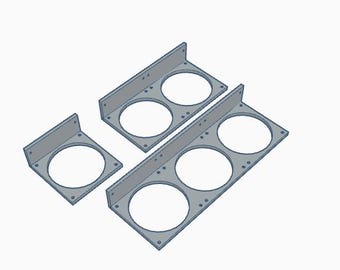 Wall Mount Fan Bracket – Fits 120mm or 140mm Fans