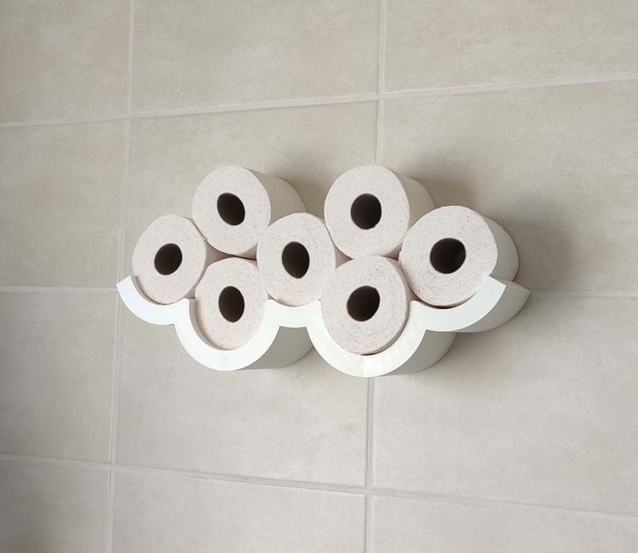 Vintage Toilet Paper Holder With Shelf For Bathroom, Kitchen - View #9