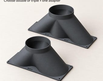 3D Printed 120/140mm Fan to 5" Duct Adapter: PC Cooling Mod