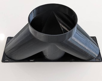 3D Printed Triple 120mm Fan to 6" Duct Adapter: PC Cooling Mod