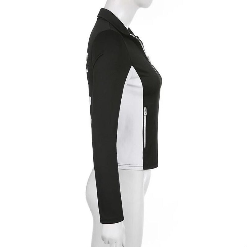 Star Print Y2K Slim Jackets Y2k Zip up Hoodie Y2k Fashion Etsy