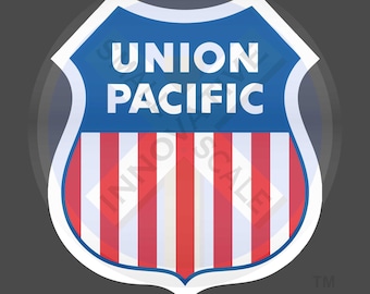 Union Pacific "UP" Diecut Sticker/Decal