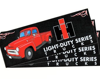 International Harvester Pickup Truck Decal - Vinyl 3M™ Bumper Sticker - **Made In USA**