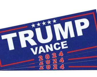 TRUMP VANCE 2024 Decal - Vinyl 3M™ Bumper Sticker - **Made In USA**