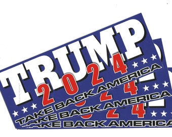 TRUMP 2024 Decal - Vinyl 3M™ Bumper Sticker - **Made In USA**