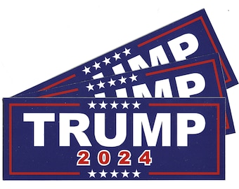 TRUMP 2024 Decal - Vinyl 3M™ Bumper Sticker - **Made In USA**