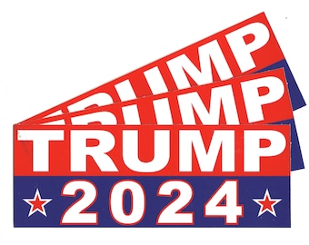 TRUMP 2024 Decal - Vinyl 3M™ Bumper Sticker - **Made In USA**