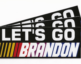 Let's Go Brandon! NASCAR - Vinyl 3M™ Bumper Sticker - **Made In USA**