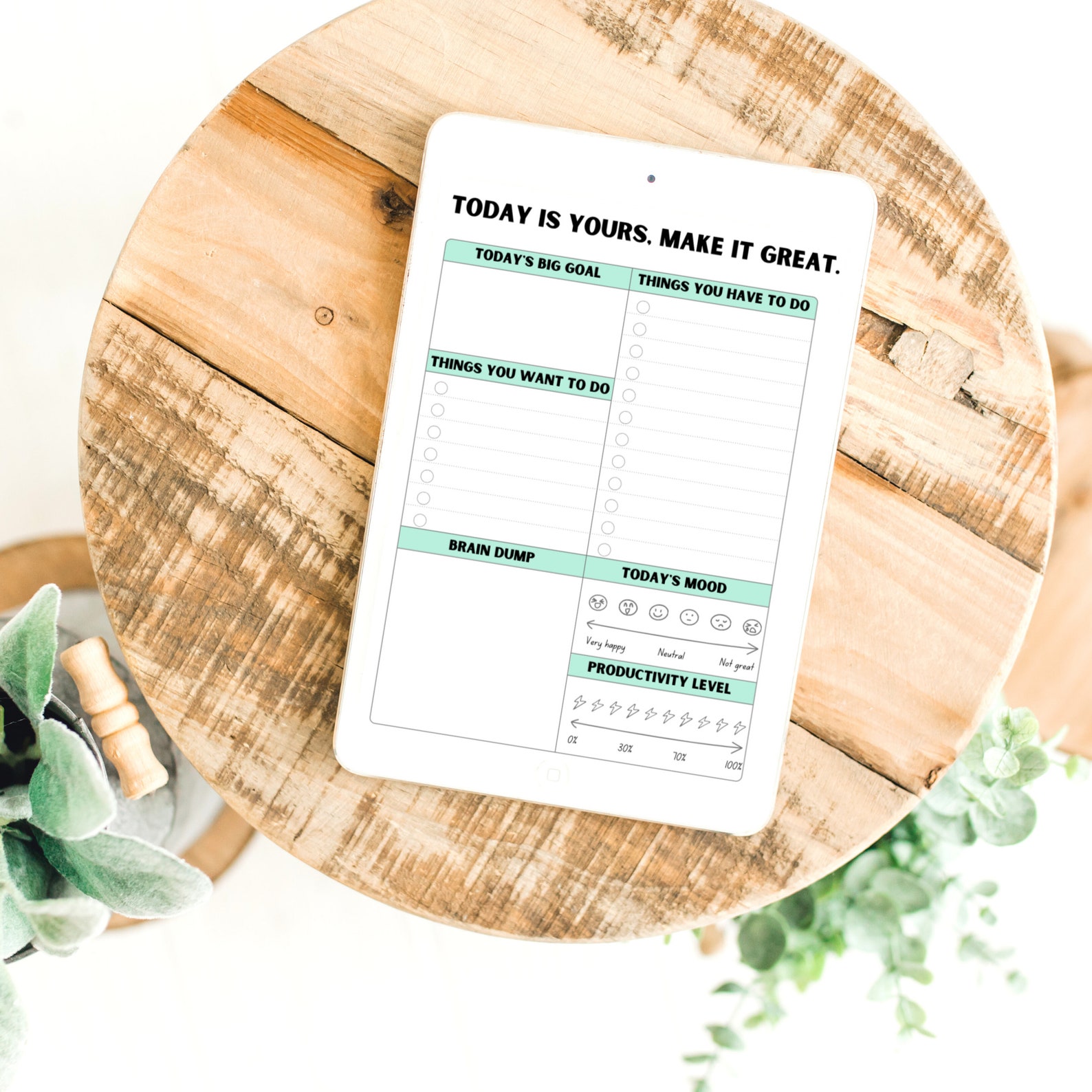 Motivational Daily Planner Printable Digital PDF to Do Etsy India