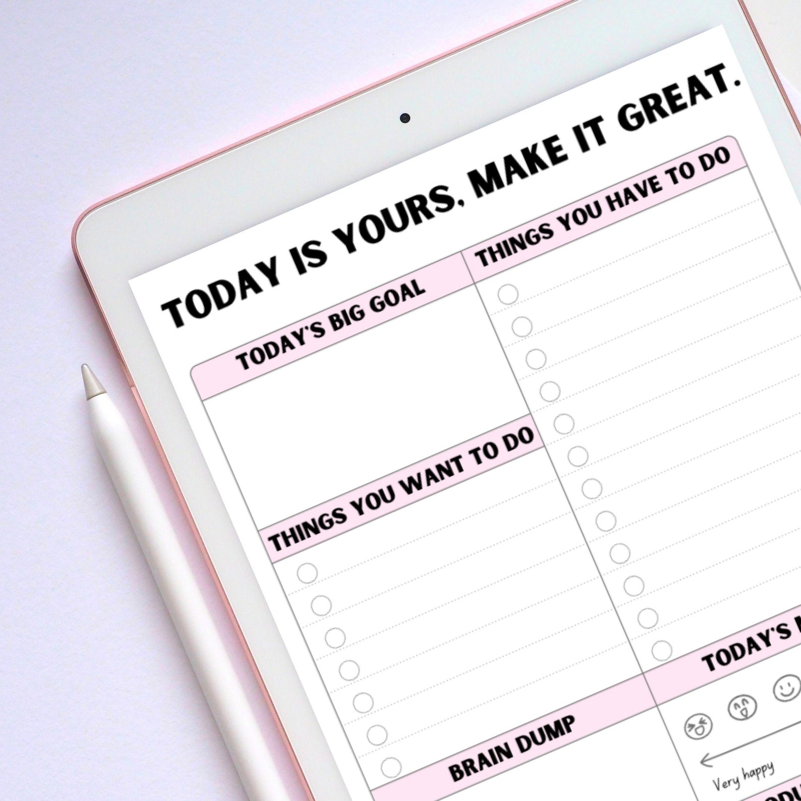 Motivational Daily Planner Printable Digital PDF to Do Etsy India