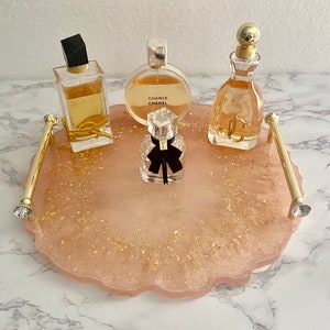Resin Decorative Tray, Vanity Tray, Perfume Tray, Rolling Tray