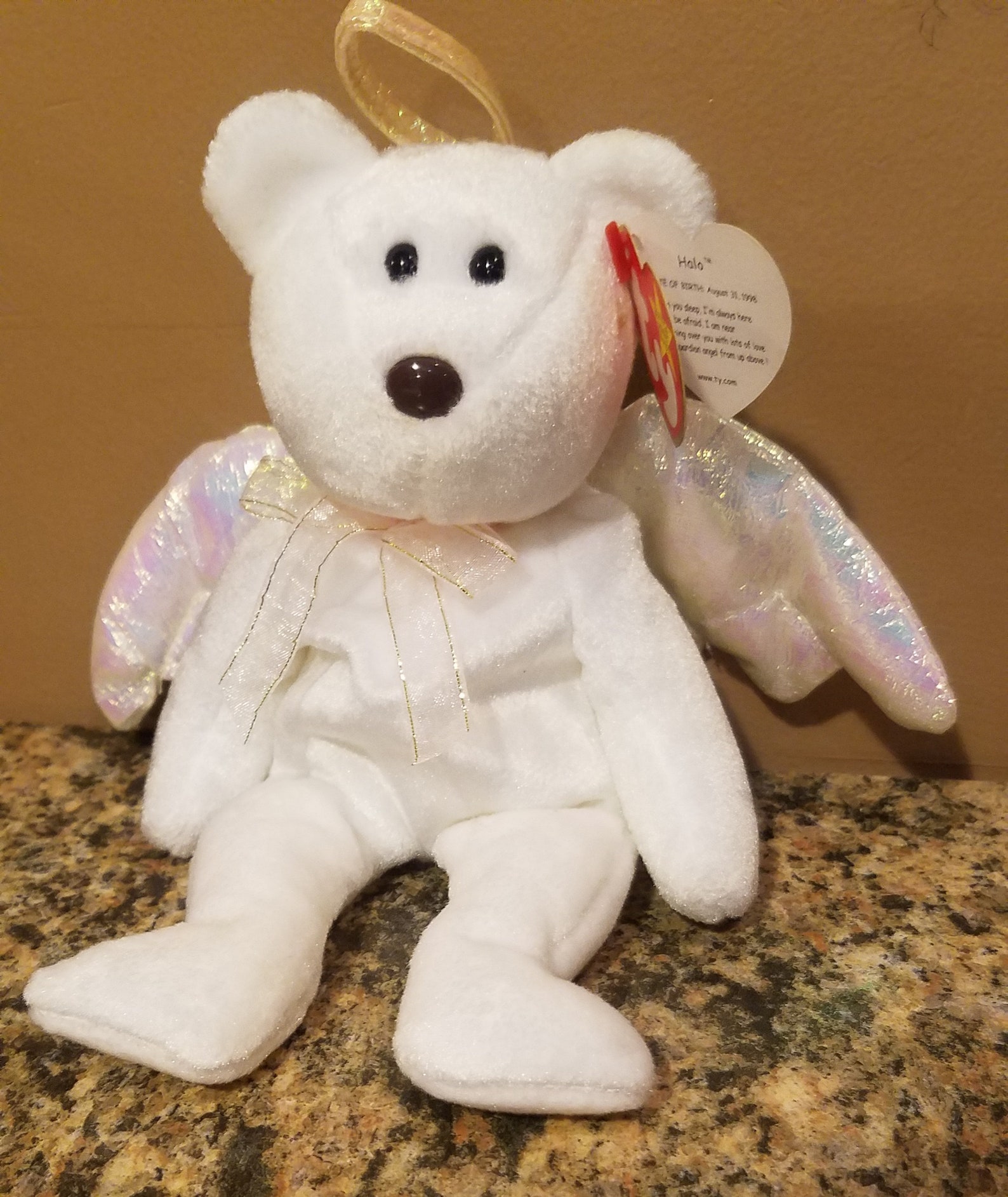 Vintage TY Beanie Baby Halo with Brown Nose Etsy