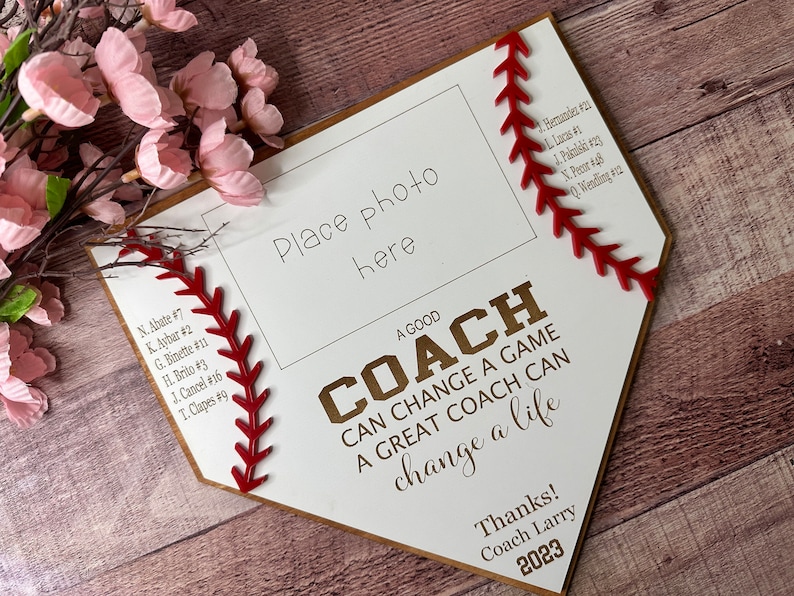 Head Coach Inscriptions Baseball Coach Gift SVG: Team Photo Template (digital Download) - Etsy
