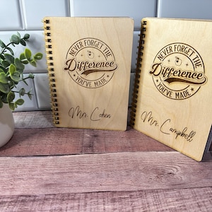 Wooden notebook journal cover file for dollar tree notebook journal 20 holes blank note book file only