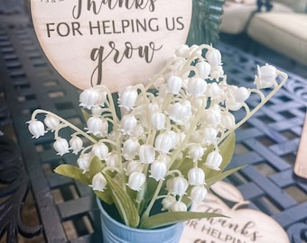 Personalized Plant Stake: Teacher Appreciation Gift