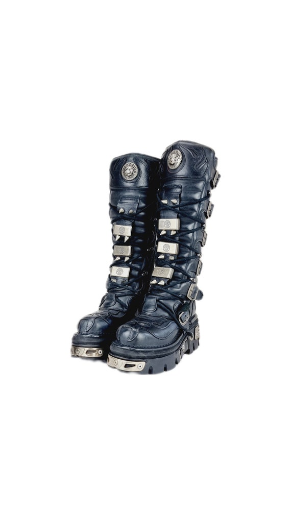 Buy EU 38 / UK 5 Rare Vintage Knee High Spiked Demon Devil New 