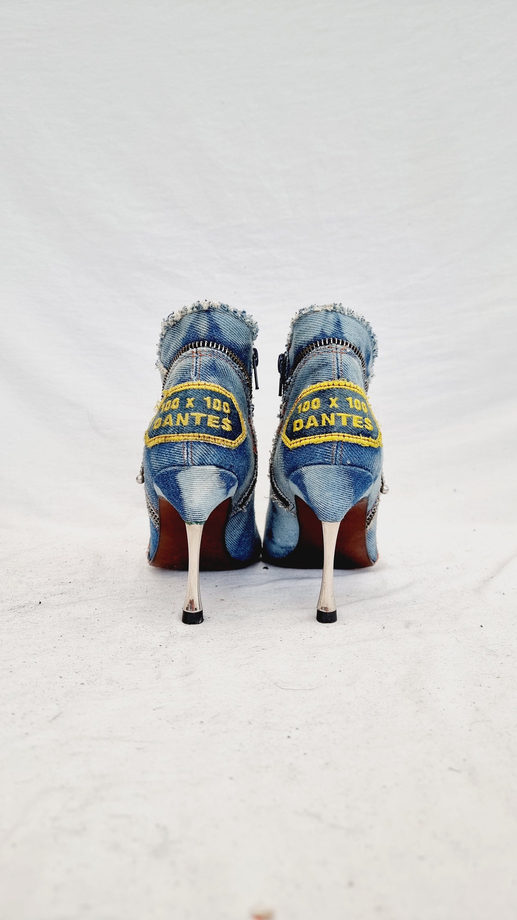 EU 39 / UK 6 El Dantes Light Blue Denim Rare Vintage 90s Y2K