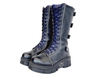 EU 43 / UK 9 Madfish Boots 90s Y2K Madfish Mad Fish Boots Shoes Cyber Goth Punk