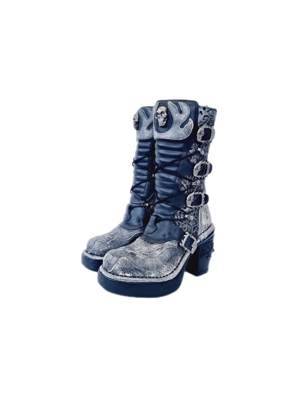 New Rock Boots 37 - Etsy