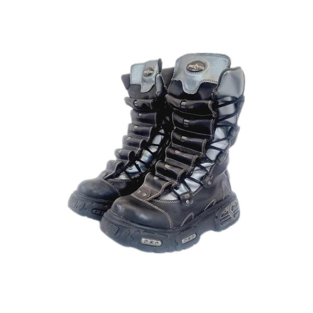 EU 39 / UK 6 Madfish Boots Vegan Cyber Goth Eco Goth 90s Etsy